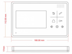 Vitron VIM-L4T3 Monitor za video interfon ( 6800 ) - Img 3