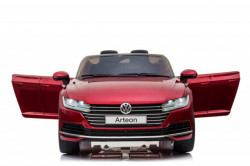Volkswagen Arteon Licencirani auto za decu na akumulator sa kožnim sedištem i mekim gumama - Crveni - Img 5