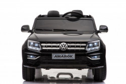 VW Amarok 2018 Licencirani auto na akumulator sa kožnim sedištem i mekim gumama - Crni - Img 2