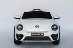 VW Buba Licencirani Auto sa kožnim sedištem i ojačanim PVC točkovima - Bela ( VW Buba-1 ) - Img 3