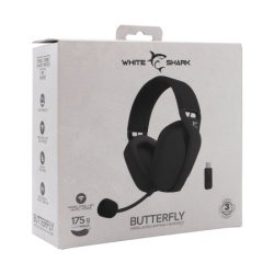 White Shark wgh 2442 butterfly black  wireless headset-2