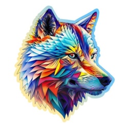 Wooden City Classy Wolf Wooden Puzzle L (250 Pieces) ( 058881 )