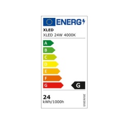 XLED 24W 4000K Nadgradni cetvrtasti LED panel plasticni,2640Lm,285*285*31mm, Ra80, IP20 170945-2