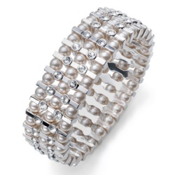 Ženska oliver weber castle pearl crystal narukvica sa swarovski perlama ( 32310 )