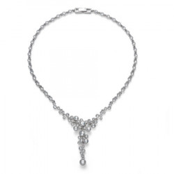 Ženska oliver weber external crystal ogrlica sa swarovski belim kristalima ( 11804 ) - Img 1