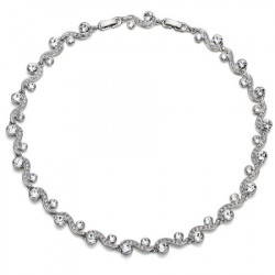 Ženska oliver weber precious crystal ogrlica sa swarovski belim kristalom ( 11134 ) - Img 6