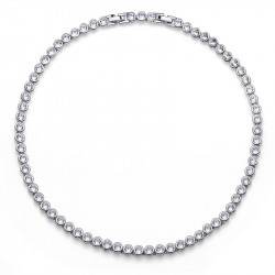 Ženska oliver weber tennis crystal ogrlica sa belim swarovski kristalom ( 11910r ) - Img 1