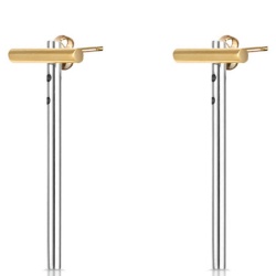 Ženske freelook srebrne zlatne mindjuše od hirurškog Čelika ( frj.3.5002.2 )