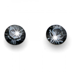 Ženske oliver weber fine cut silver night mindjuše sa swarovski crnim kristalom ( 21014.922 ) - Img 4