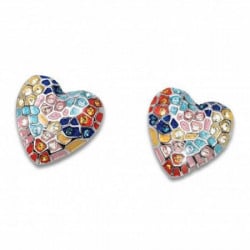 Ženske oliver weber gaudi heart pin multicolor mindjuše sa swarovski kristalima ( 22646 ) - Img 1