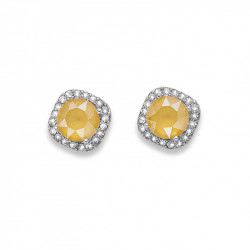 Ženske oliver weber precioso buttercup mindjuše sa swarovski Žutim kristalom ( 22866r.124 ) - Img 1
