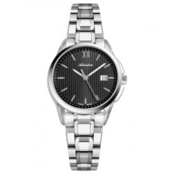 Ženski adriatica pairs crni srebrni elegantni ručni sat sa srebrnim metalnim kaišem ( a3190.5166q ) - Img 4