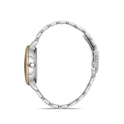 Ženski bigotti beli srebrni elegantni ručni sat sa bikolor metalnim kaišem ( bg.1.10142-5 ) - Img 3