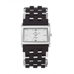 Ženski girl only srebrni kvadratni elegantni ručni sat sa srebrnim,crnim metalnim,kožnim kaišem ( 694492 ) - Img 4
