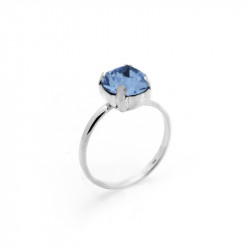 Ženski victoria cruz celine m denim blue prsten sa swarovski plavim kristalom ( a3190-18a ) - Img 1