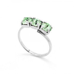 Ženski victoria cruz celine tree minis chrysolite prsten sa swarovski zelenim kristalom ( a3246-80a ) - Img 4