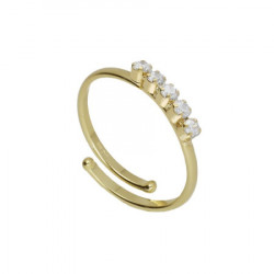 Ženski victoria cruz eunoia crystal gold prsten sa swarovski kristalima ( a4362-07da )