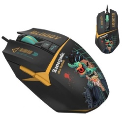 A4Tech A4-W63 MAX RGB Renegade Bloody RGB Gejmerski opticki mis, 2000Hz/100-12.000 Dpi, USB 129mm