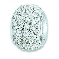 Amore baci beli srebrni privezak sa swarovski kristalom za narukvicu ( 23018 )