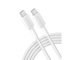 Anker 322 USB tip-C na USB tip-C kabl M/M 1.8m, 60W, pleteni, beli