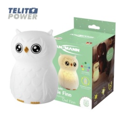 Ansmann ( 4812 ) owl finn noćna lampa led silikonska lampa za decu