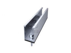 Antai konstrukcije za SE ANTAI za trapezni lim, mini rail, 150mm, set za 6 panela, univerzalne klampe ( ANT-MR150MM6 ) - Img 2