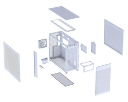 Asus PRIME AP303 TG WHITE micro-ATX kućište belo -3