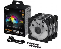 Asus tuf gaming tr120 argb reverse black 3in1 ventilator  - Img 1