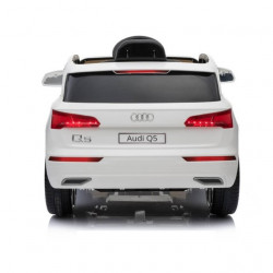 Audi Q5 2019 Licencirani auto na akumulator sa kožnim sedištem i mekim gumama - Beli - Img 3