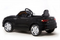 Audi S5 Cabriolet Auto na akumulator sa kožnim sedištem i mekim gumama - Crni - Img 5