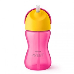 Avent magicna solja sa slamkom 300ml 12m+  1998 - pink ( SCF798/02 )-2