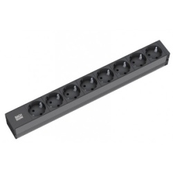 Bachmann PDU Basic PVC 19"1U,8xšuko sa prenapon.zaštitom,16A,kabl 2m ( 801.0009 )