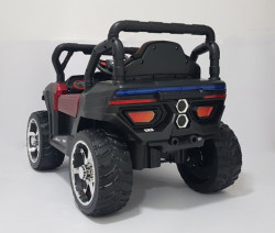 BAGI BJ-5900 - Dečiji Auto na akumulator sa kožnim sedištem i mekim gumama - funkcija ljuljanja - Crveni - Img 4
