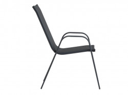 Baštenska stolica leknes čelik/tekstil crna ( 3786940 ) - Img 8