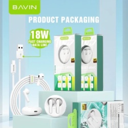 Bavin Earbuds Wireless slušalice + kabl type-C bela ( 90211 )-4