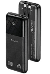Bavin power bank 10000mah 22.5w (digital display) crna ( 90330 )