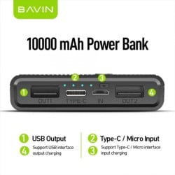 Bavin powerbank 10000mAh crna ( 90305 ) - Img 3