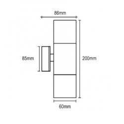 BB Link zidna lampa 2xGU10 ( JM-4077 ) - Img 2