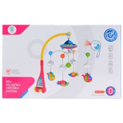 Bbo toys muzicka vrteska avioni 0m+ (he0304) ( HE0304 ) -2