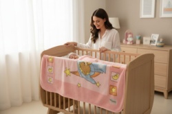 Bebi ćebe Sweet Winnie -100x120cm Pink color ( VLK000363-sweetwiniepink )