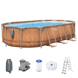 Bestway steel pro max ovalni bazen 6.10 x 3.66 x 1.22m sa masažerom i pumpom ( 56719E ) - Img 2