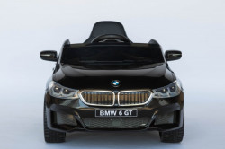 BMW 6 GT Licencirani Auto za decu na akumulator sa kožnim sedištem i mekim gumama - Crni ( BMW GT ) ( BJ 2164 ) - Img 4