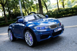 BMW 8 Auto za decu na akumulator sa kožnim sedištima i mekim gumama - Plavi ( BJP807 ) - Img 2
