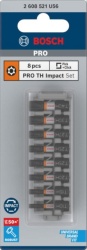 Bosch PRO Torx Security Impact bitovi T10H, T15H, T20H, T25H(x2, T27H, T30H, T40H, 25 mm, 8/1 ( 2608521U56 )-3