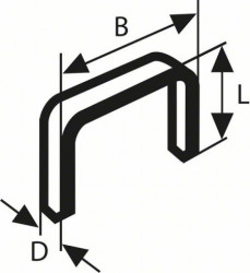 Bosch spajalica od tanke žice tip 53 11,4 x 0,74 x 12 mm ( 1609200367 )