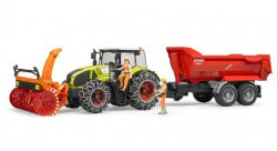 Bruder Traktor Claas Axion 950 sa lancima i čistaćem za sneg ( 030179 ) - Img 2