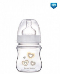 Canpol baby flašica široki vrat,antikolik 35/216 easy start beige- newborn baby 120ml ( 35/216BEIGE )