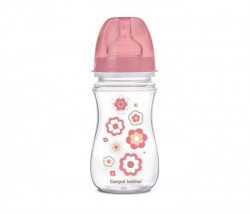 Canpol baby flašica široki vrat antikolik 35/217 Easy start - newborn baby 240ml pink ( 35/217_pin ) - Img 2