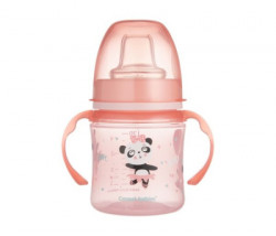 Canpol baby trening solja "exotic animals" - 120ml - pink ( 35/207_pin )