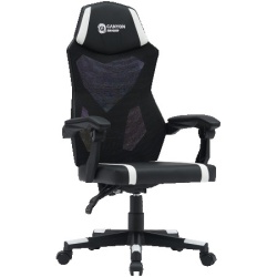 Canyon Flow Mch01 Mesh Black White Gaming Chair ( CNE-MCH01W ) -4